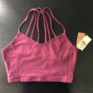 NWT Maroon Bralette Crop Top